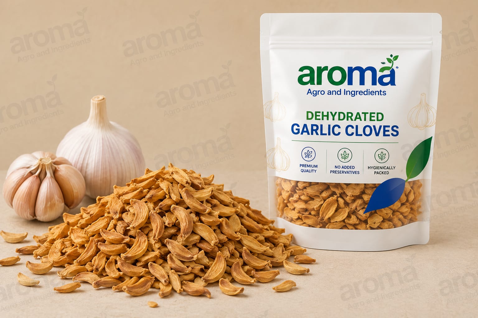 Dehydrated garlic product pack
